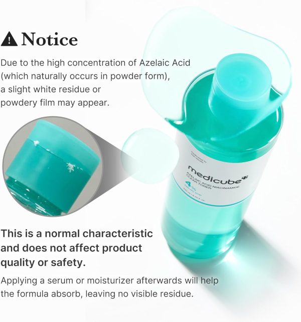 تونر روشن‌کننده آزلائیک اسید و نیاسینامید مدی‌کیوب - تصویر 4
